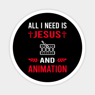 I Need Jesus And Animation Magnet